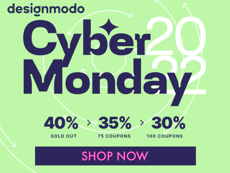 Designmodo Cyber Monday 30% off Site Wide