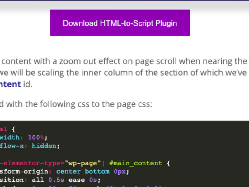 Elementor - HTML to Script plugin, how to load a script in the footer using the HTML widget.