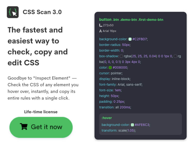 CS Scan 3.0 - The fastest and easiest way to check, copy and edit CSS